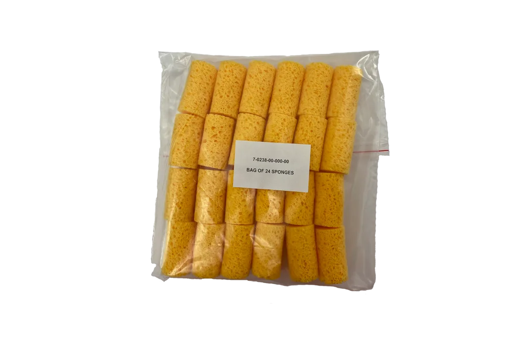 sponges on the solder tip iron cleaning unit