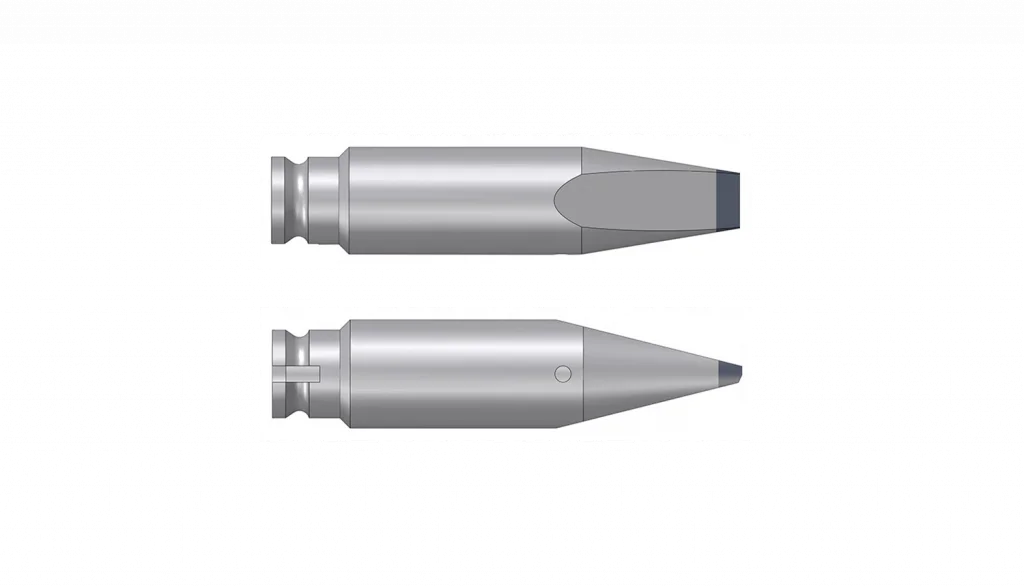 Chisel shaped solder tip 150W 4.0mm L