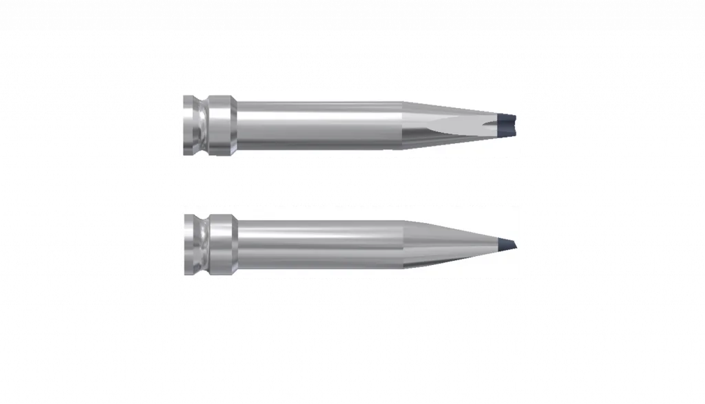Chisel shaped solder tip 150W 2.2mm V4G 35°